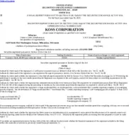 Koss Corp.