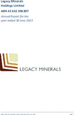 Legacy Minerals Holdings Limited