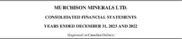 Murchison Minerals Ltd.