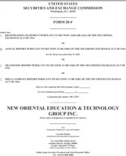 New Oriental Education & Technology Group, Inc.