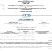 Niocorp Developments Ltd.