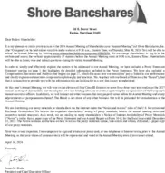 Shore Bancshares Inc.
