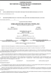 Streamline Health Solutions, Inc.