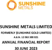 Sunshine Gold Limited