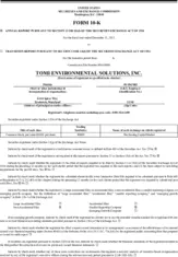 TOMI Environmental Solutions, Inc.