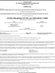 Tonix Pharmaceuticals Holding Corp.