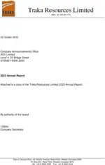 Traka Resources Limited