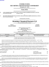 Westlake Chemical Partners LP