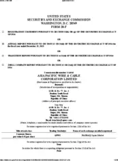 Asia Pacific Wire & Cable Corporation Limited