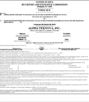Alpha Teknova, Inc.