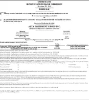 Alta Equipment Group Inc.