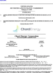 Chord Energy Corporation