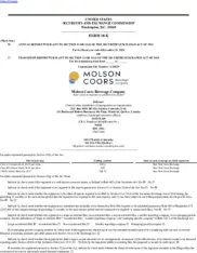 Molson Coors Beverage Company