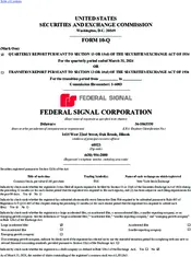 Federal Signal Corp.