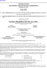 Vanda Pharmaceuticals Inc.