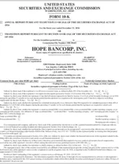 Hope Bancorp, Inc.