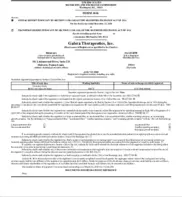 Galera Therapeutics, Inc.