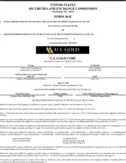 U.S. Gold Corp.