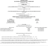 Wheeler Real Estate Investment Trust, Inc.