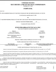 Eton Pharmaceuticals, Inc.
