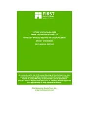 First Industrial Realty Trust Inc.
