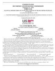  U.S. Concrete, Inc.