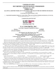  U.S. Concrete, Inc.