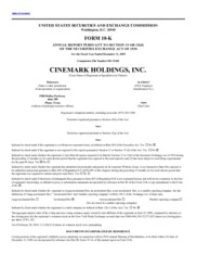 Cinemark Holdings