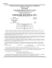 Cinemark Holdings