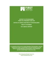 First Industrial Realty Trust Inc.