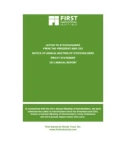 First Industrial Realty Trust Inc.