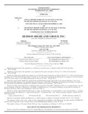 Hudson Highland Group Inc.