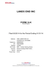 Lands' End, Inc.