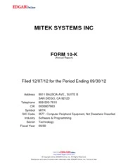 Mitek Systems