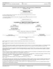 National Presto Industries Inc.