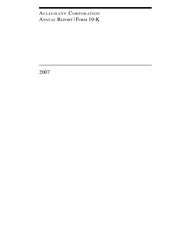 Alleghany Corporation