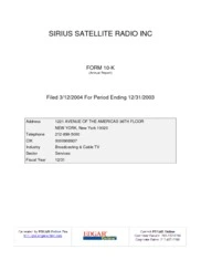 SIRIUS XM Radio Inc.