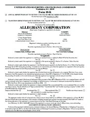 Alleghany Corporation