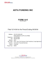 Asta Funding