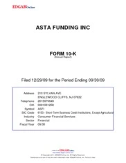 Asta Funding