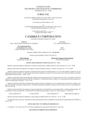 Cambrex Corporation
