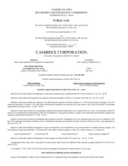 Cambrex Corporation
