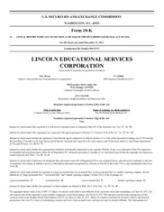 Lincoln Educational Services Corporation