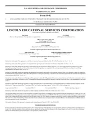Lincoln Educational Services Corporation