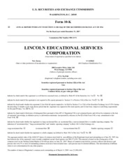 Lincoln Educational Services Corporation