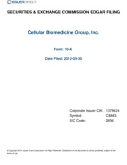 Cellular Biomedicine Group Inc