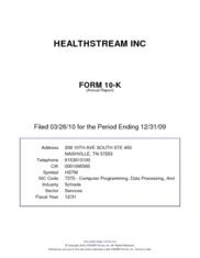 Healthstream Inc.