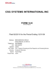 CSG Systems International Inc.