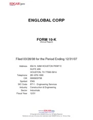 ENGlobal Corporation