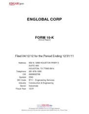 ENGlobal Corporation